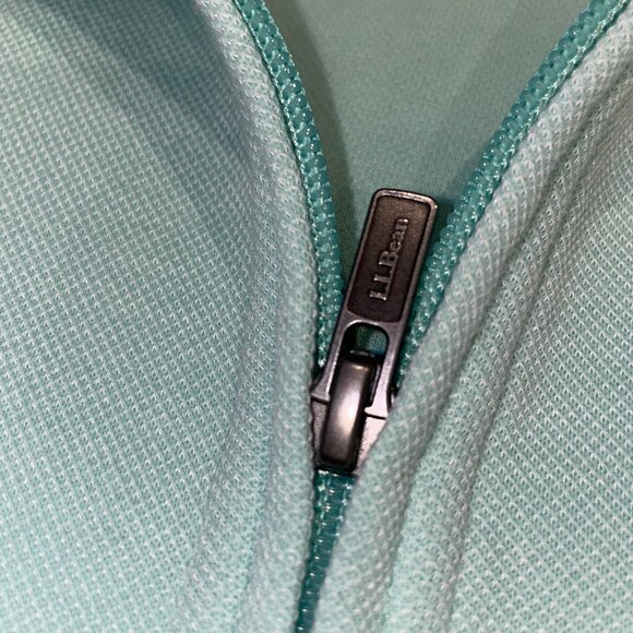 LL Bean Sweater Comfort Stretch Performance Piqué, Quarter-Zip Pullover - Picture 6 of 7